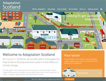 Tablet Screenshot of adaptationscotland.org.uk